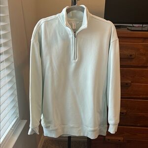 Athleta Women’s Pale Blue Quarter-Zip Pullover